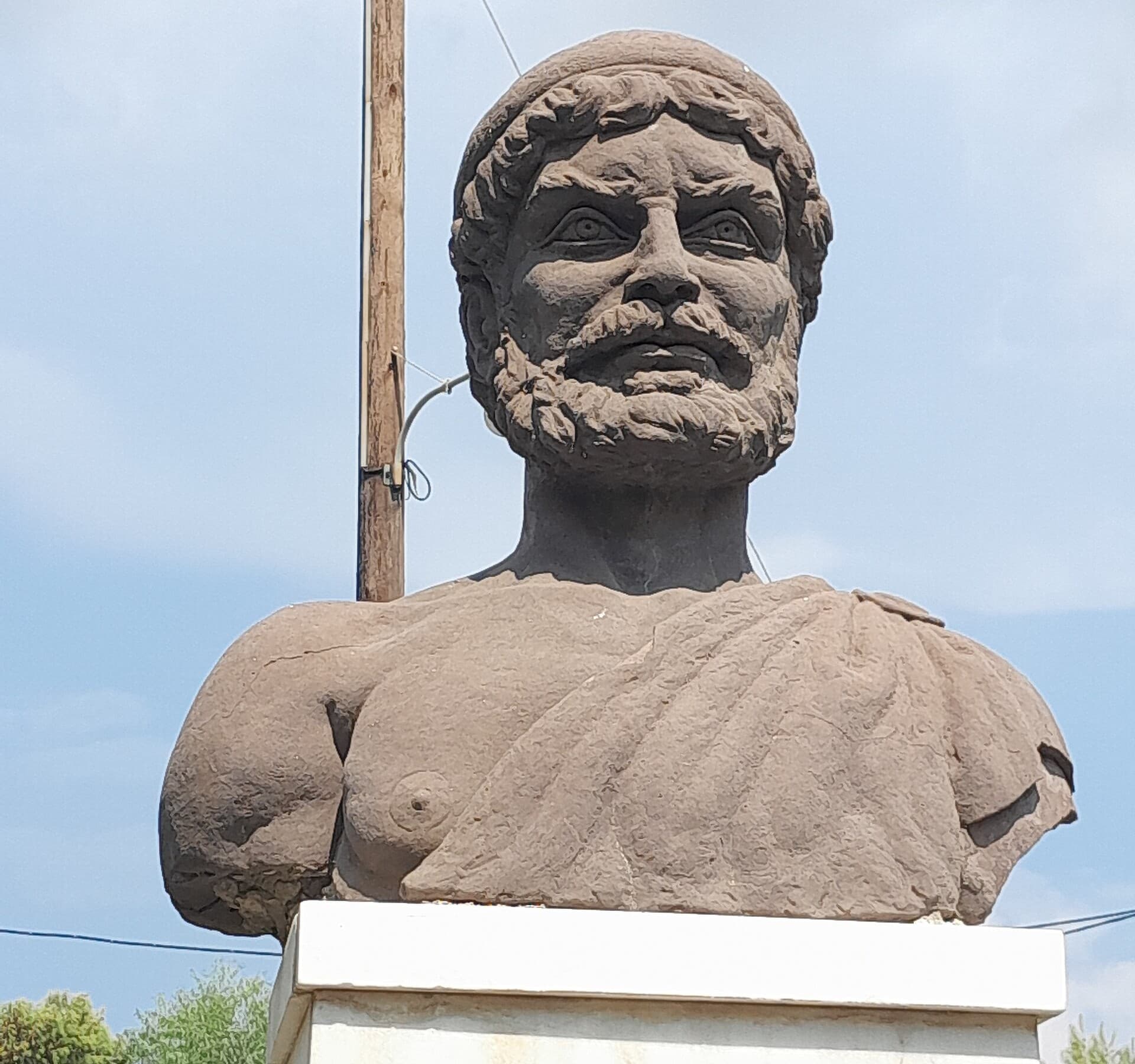 The bust of Odysseus